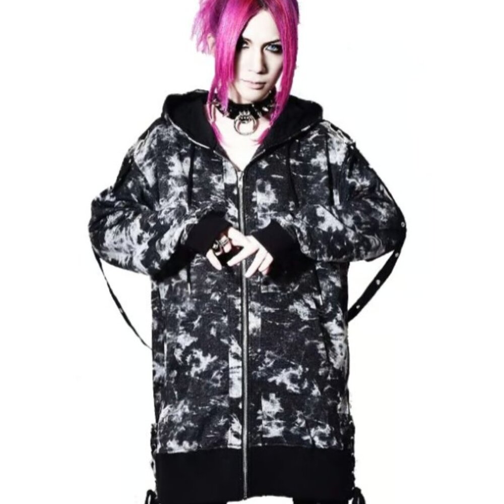 KILLSTAR TRASH TALK LONG HOODIE - Baphomet